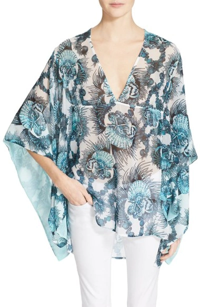 Just Cavalli Onirica-print Caftan-style Blouse, White