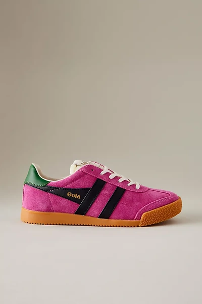 Shop Gola Elan Suede Trainers In Pink