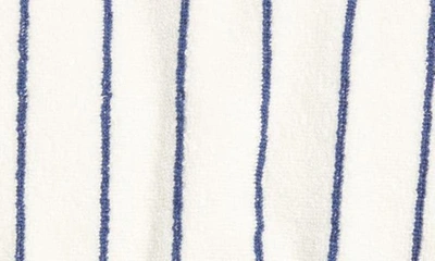 Shop Tekla Organic Cotton Hooded Bathrobe In Carmel Stripes