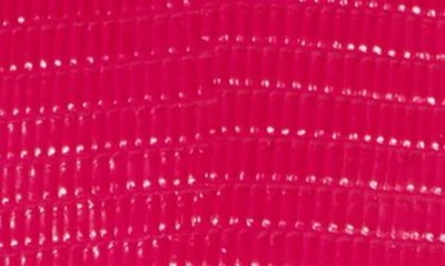 Shop Anima Iris Zaza Lizard Embossed Leather Top Handle Bag In Pink
