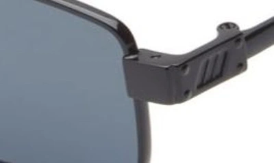 Shop Le Specs Bizarro 56mm Rectangular Sunglasses In Black