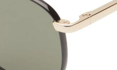 Shop Le Specs Neptune Deux 52mm Square Sunglasses In Gold / Black