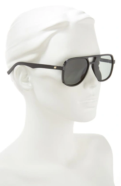 Shop Le Specs Trailbreaker 57mm Aviator Sunglasses In Black