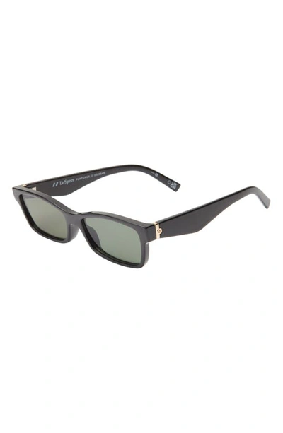 Shop Le Specs Plateaux 56mm Cat Eye Sunglasses In Black