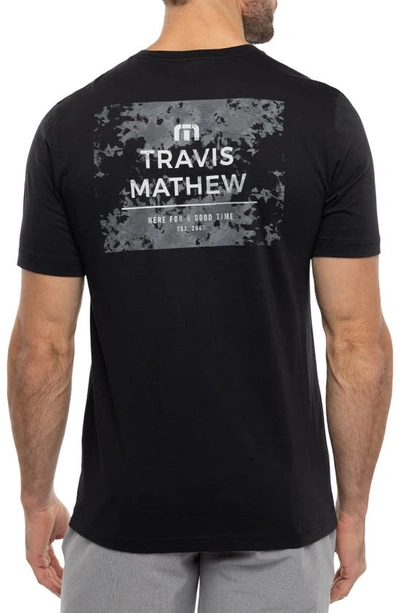 Shop Travismathew Action Plan Graphic T-shirt In Black