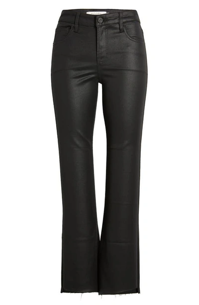 Hidden Jeans Coated Step Hem Bootcut Jeans In Black
