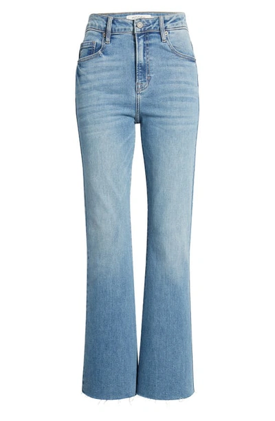 Hidden Jeans Raw Hem Bootcut Jeans In Light Wash