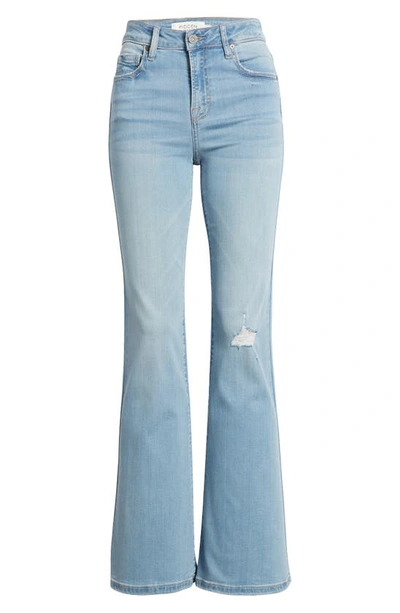 Shop Hidden Jeans Distressed Flare Jeans In Med Wash