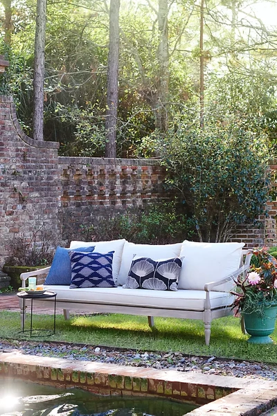 Terrain Shoreham Teak Three Seat Sofa