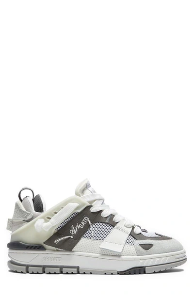 Shop Axel Arigato Area Patchwork Sneaker In White/ Grey
