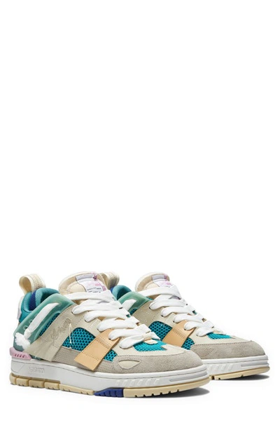 Shop Axel Arigato Area Patchwork Sneaker In Beige/ Blue