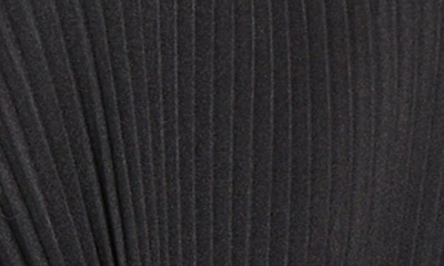Shop Misook Tie Waist Pleated Sleeveless Top In Black