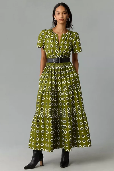 Shop The Somerset Collection By Anthropologie The Somerset Maxi Dress In Green