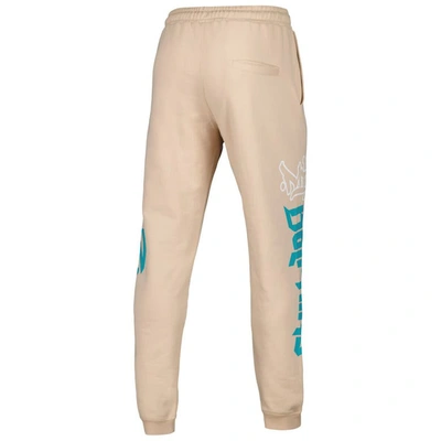 The Wild Collective Unisex  Cream Miami Dolphins Heavy Block Graphic Jogger Pants In Cream