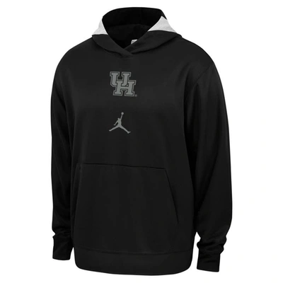 Shop Jordan Brand Black Houston Cougars Basketball Spotlight Performance Pullover Hoodie