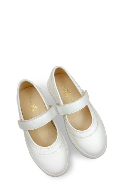Shop Yosi Samra Kids' Miss Adeline Mary Jane Shoe In White