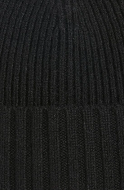 Shop Hugo Boss Fati Wool Beanie In Black
