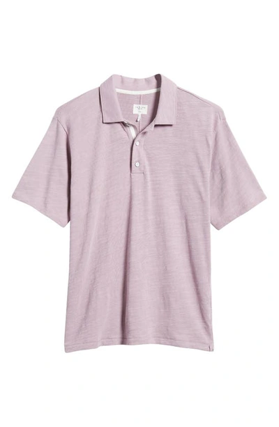 Shop Rag & Bone Classic Flame Polo In Berry Pink