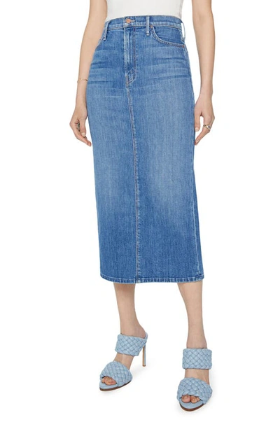 Shop Mother The Pencil Pusher Denim Skirt In New Sheriff In Town
