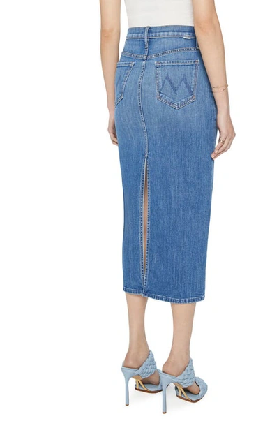 Shop Mother The Pencil Pusher Denim Skirt In New Sheriff In Town