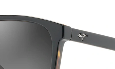 Maui Jim Good Fun 57mm Polarizedplus2® Butterfly Sunglasses In Black