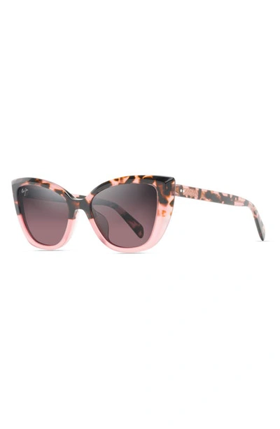 Maui Jim Blossom 54mm Polarizedplus2® Cat Eye Sunglasses In Pink