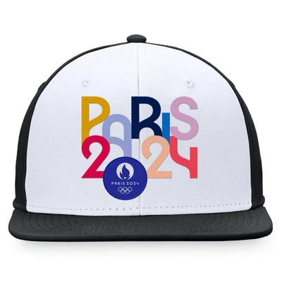Shop Fanatics Branded White/black Paris 2024 Summer Olympics Snapback Hat