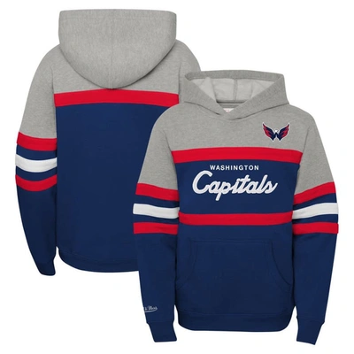 Shop Mitchell & Ness Youth  Gray Washington Capitals Head Coach Pullover Hoodie
