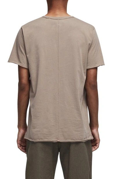 Shop Rag & Bone Miles Organic Cotton Pocket T-shirt In Taupe