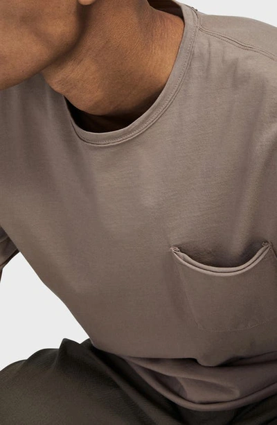 Rag & Bone Miles Organic Cotton Pocket T-shirt In Taupe