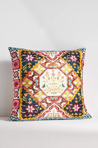 Shop Anthropologie Vibrant Global Velvet Pillow