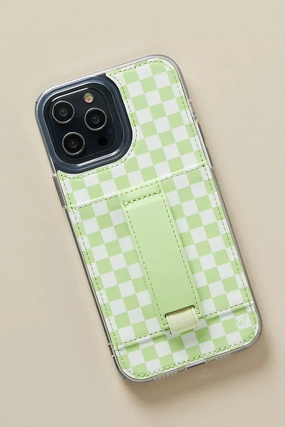 Shop Walli Cases Faux Leather Iphone Case In Green