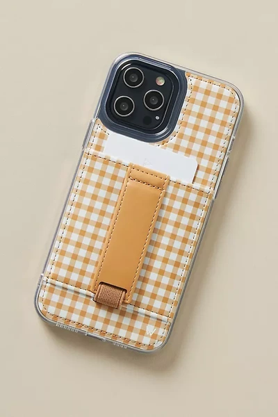Shop Walli Cases Faux Leather Iphone Case In Yellow