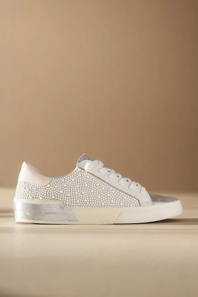 Shop Dolce Vita Zina Pearl Sneakers In White