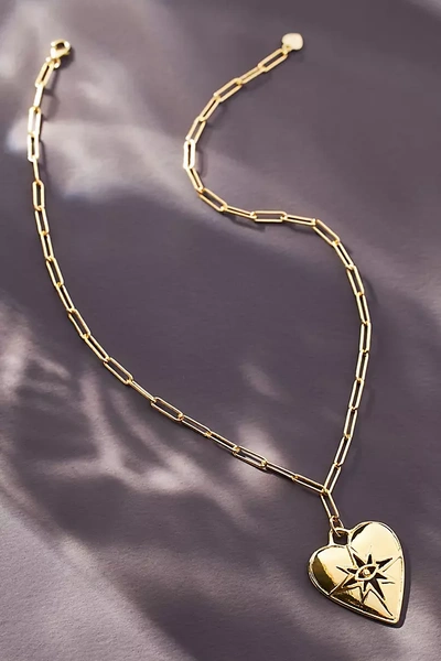 Shop Hart Seeing Heart Necklace In Gold