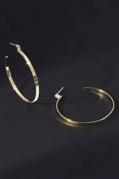 Shop Jennifer Zeuner Jewelry Jennifer Zeuner Gemma Hoop Earrings In Gold