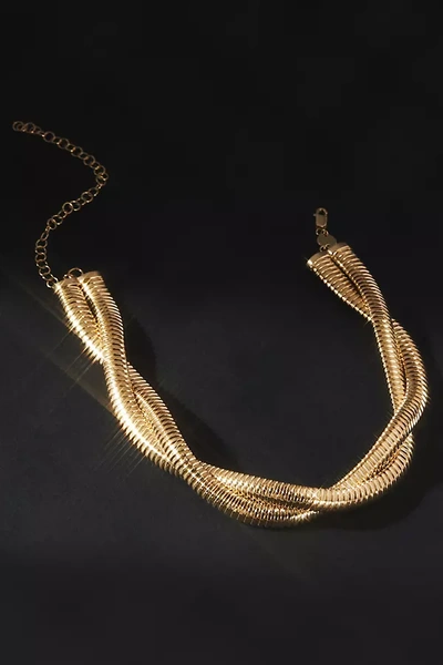 Shop Jennifer Zeuner Jewelry Jennifer Zeuner Maude Choker Necklace In Gold