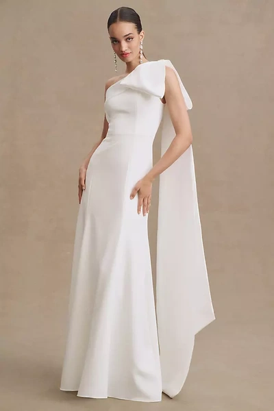 Shop Jenny Yoo Tabitha One-shoulder Wedding Gown In White