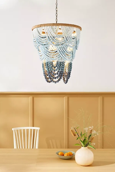 Shop Anthropologie Aquamarine Beaded Chandelier