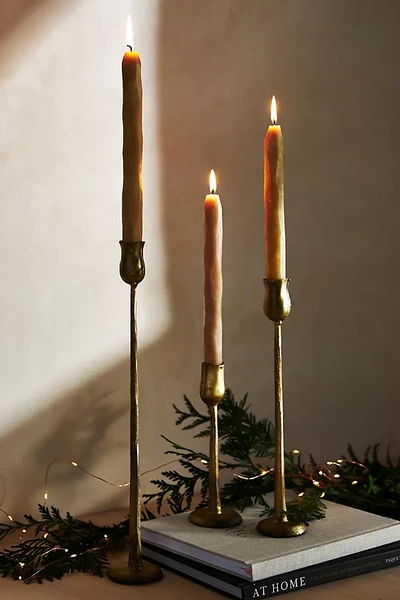 Shop Anthropologie Aurora Candlestick In Gold