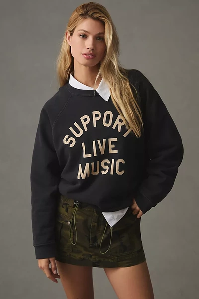 Shop Retro Brand Sweatshirt In Black