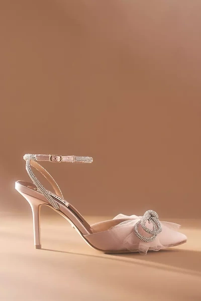 Shop Badgley Mischka Sacred Heels In Pink