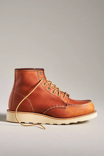 Shop Red Wing Classic Moc Boots In Yellow
