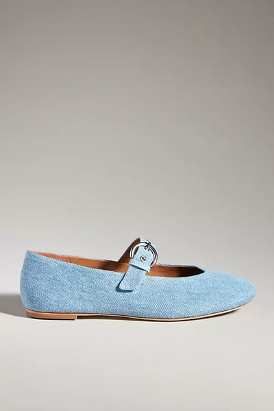 Shop Reformation Bethany Flats In Blue