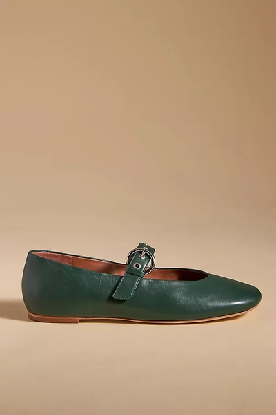 Shop Reformation Bethany Flats In Green