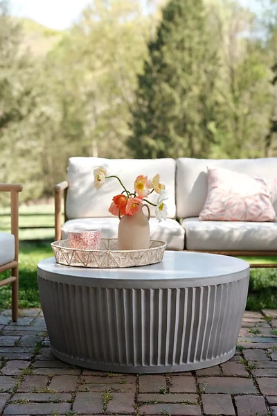 Terrain Ridge Concrete Coffee Table