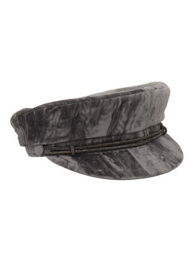 Shop Borsalino Sailor-style Cap In Gray