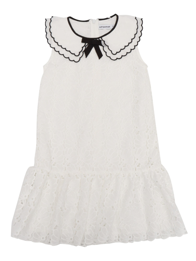 Shop Self-portrait Chiffon Dress In White