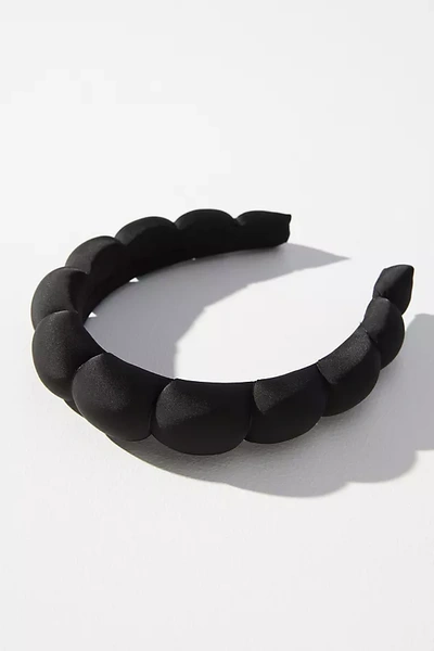 Shop By Anthropologie Satin Bubble Headband In Black