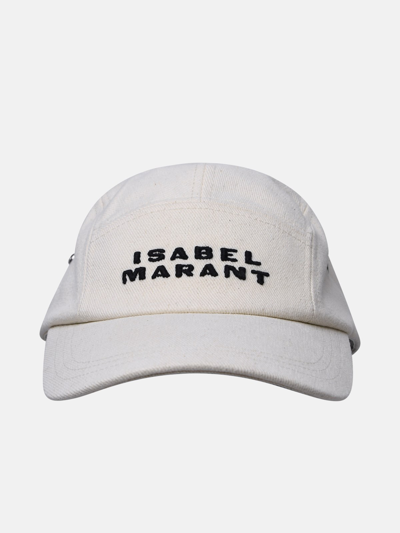 Shop Isabel Marant Tedji' Cru Cotton Hat In Beige